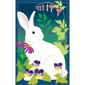 Garden Bunny Garden Applique Flag,169127