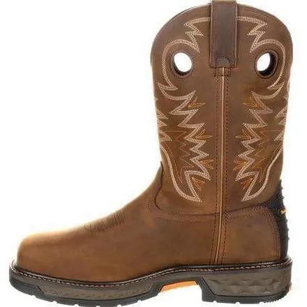 Georgia Men's Carbo-Tec 11" LT Alloy Toe Waterproof Pull-On Western Work Boot GB00224
