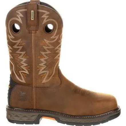 Georgia Men's Carbo-Tec 11" LT Alloy Toe Waterproof Pull-On Western Work Boot GB00224