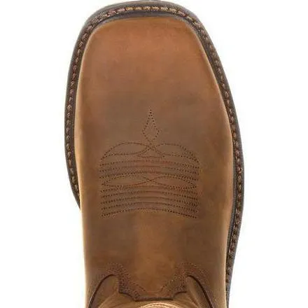 Georgia Men's Carbo-Tec 11" LT Alloy Toe Waterproof Pull-On Western Work Boot GB00224