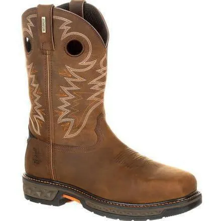 Georgia Men's Carbo-Tec 11" LT Alloy Toe Waterproof Pull-On Western Work Boot GB00224