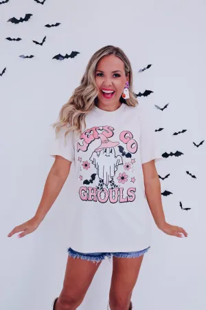 Ghost "Let's Go Ghouls" Graphic Tee S-3X - Cream
