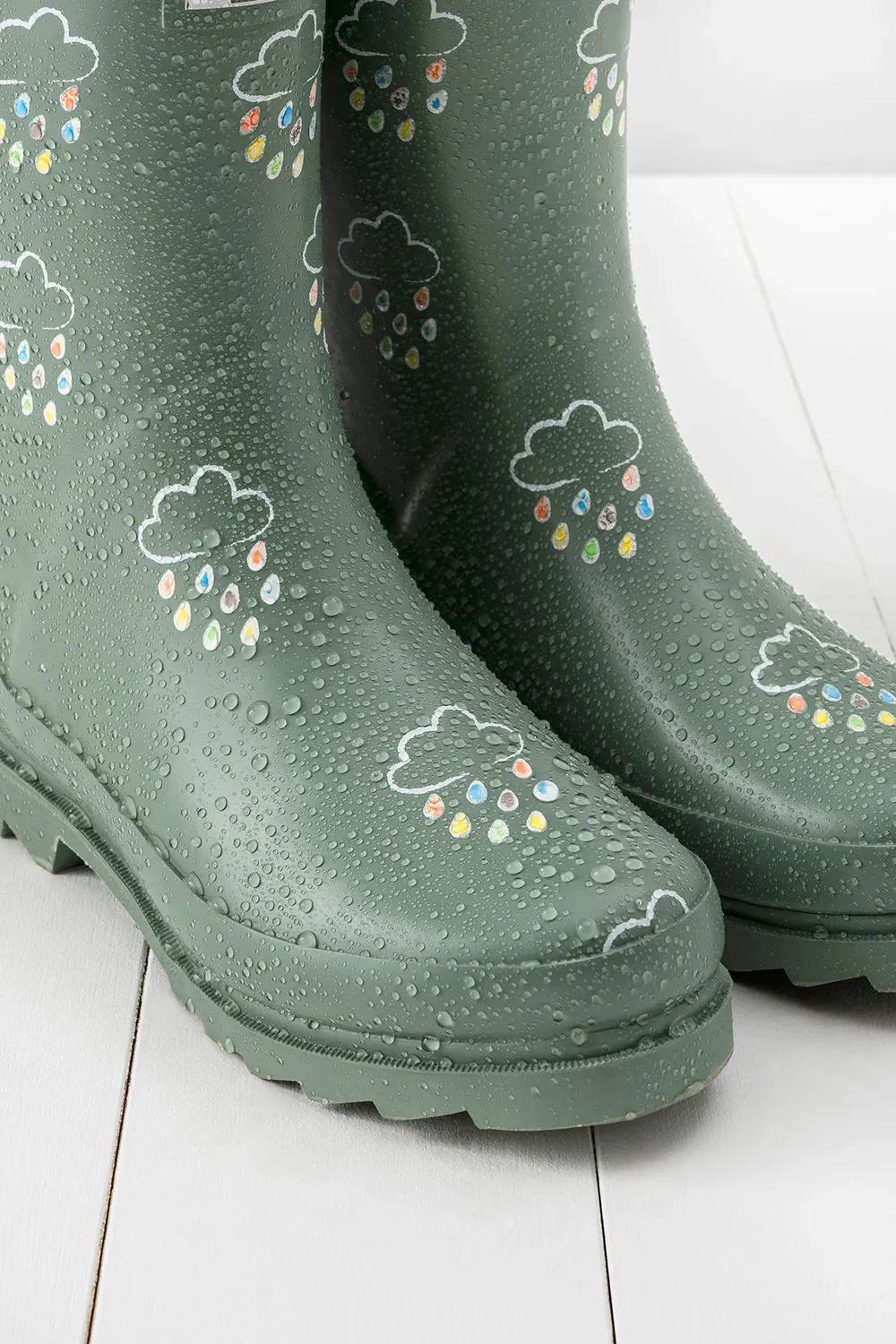 Grass & Air Adults Khaki Colour Changing Wellies