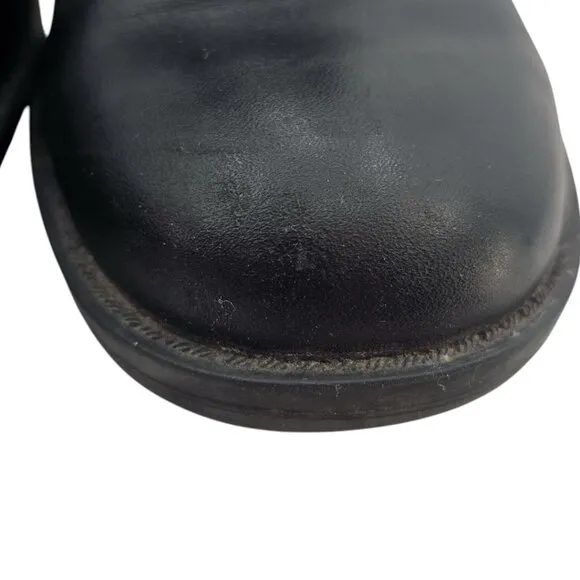 Harley Davidson Womens 6.5 Black Leather Grace Buckle Boots