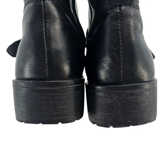 Harley Davidson Womens 6.5 Black Leather Grace Buckle Boots