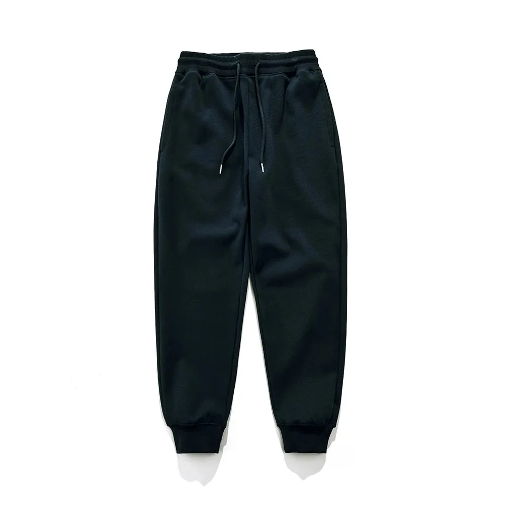 Heavy Fleece Sweatpants - Winter New Solid Color Elastic Waist Thick Feet Pants for Men and Women