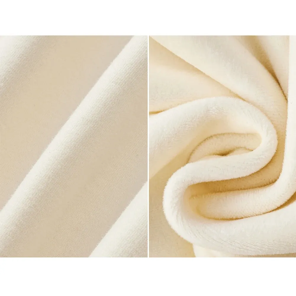 Heavy Fleece Sweatpants - Winter New Solid Color Elastic Waist Thick Feet Pants for Men and Women