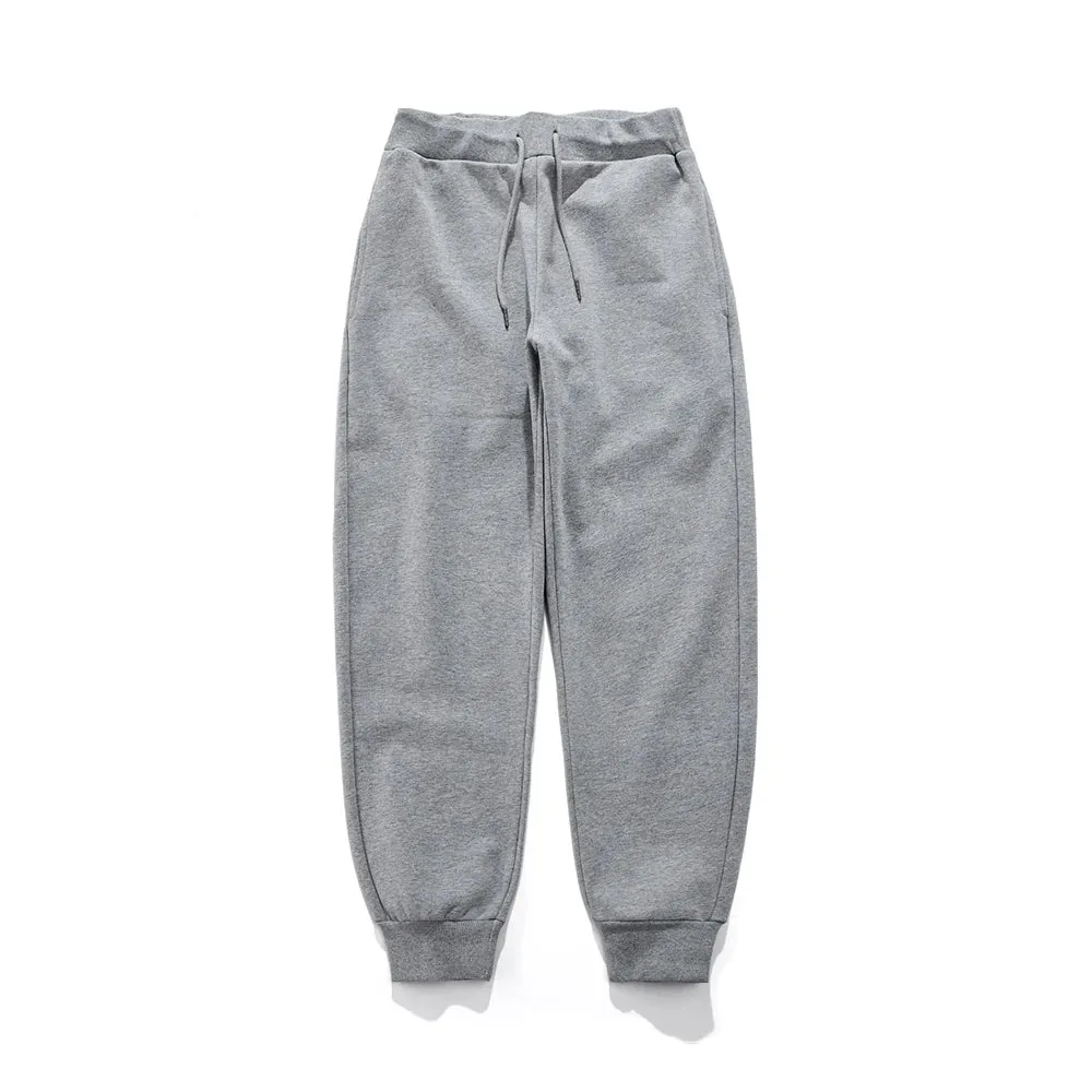 Heavy Fleece Sweatpants - Winter New Solid Color Elastic Waist Thick Feet Pants for Men and Women