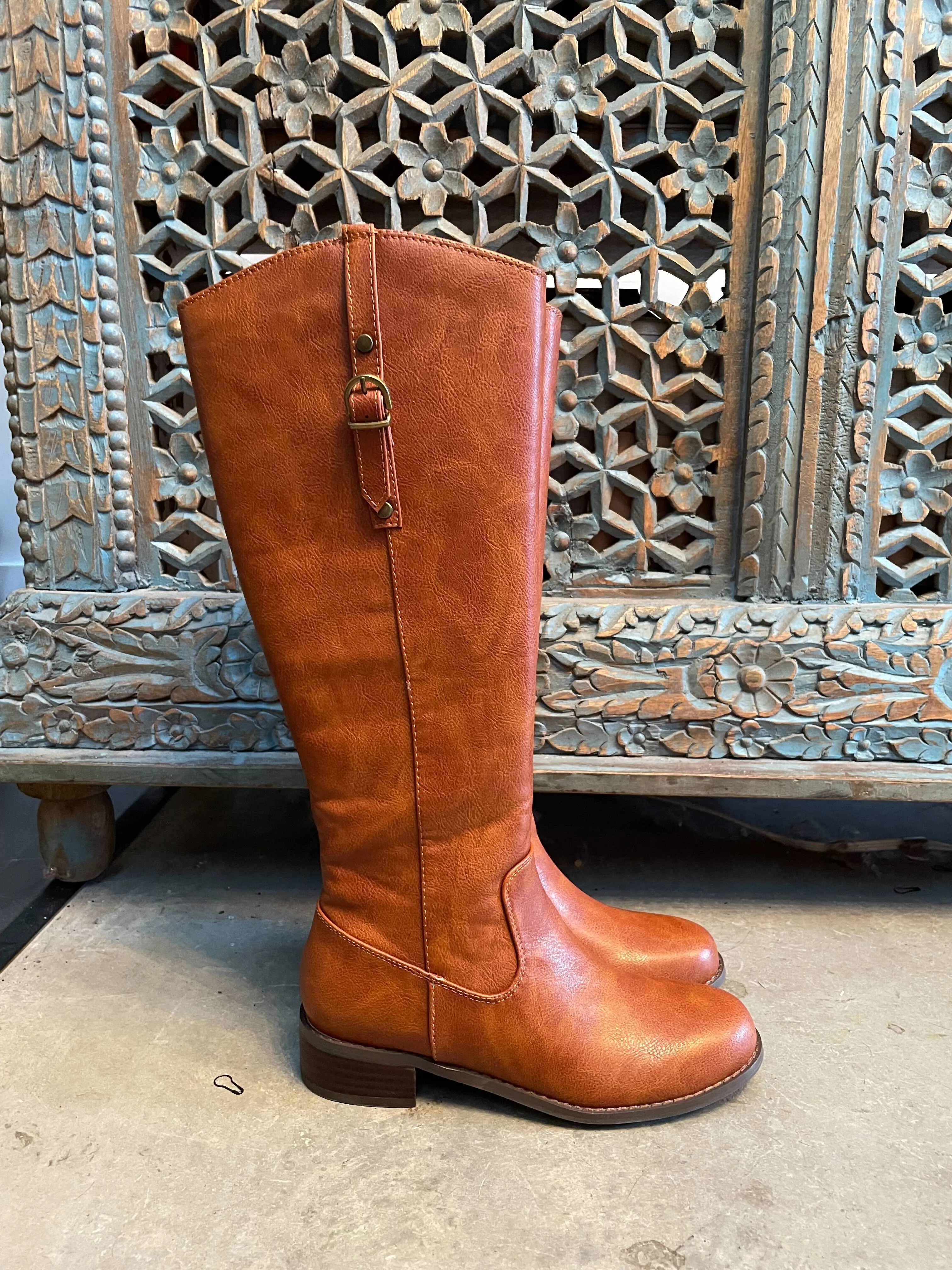 Hold Your Horses Tall Brown Boot By Corkys