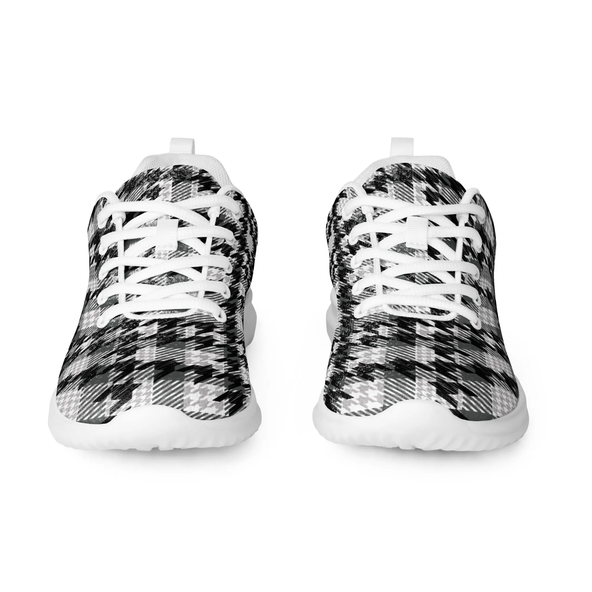 Houndstooth Harmony Athletic Shoes