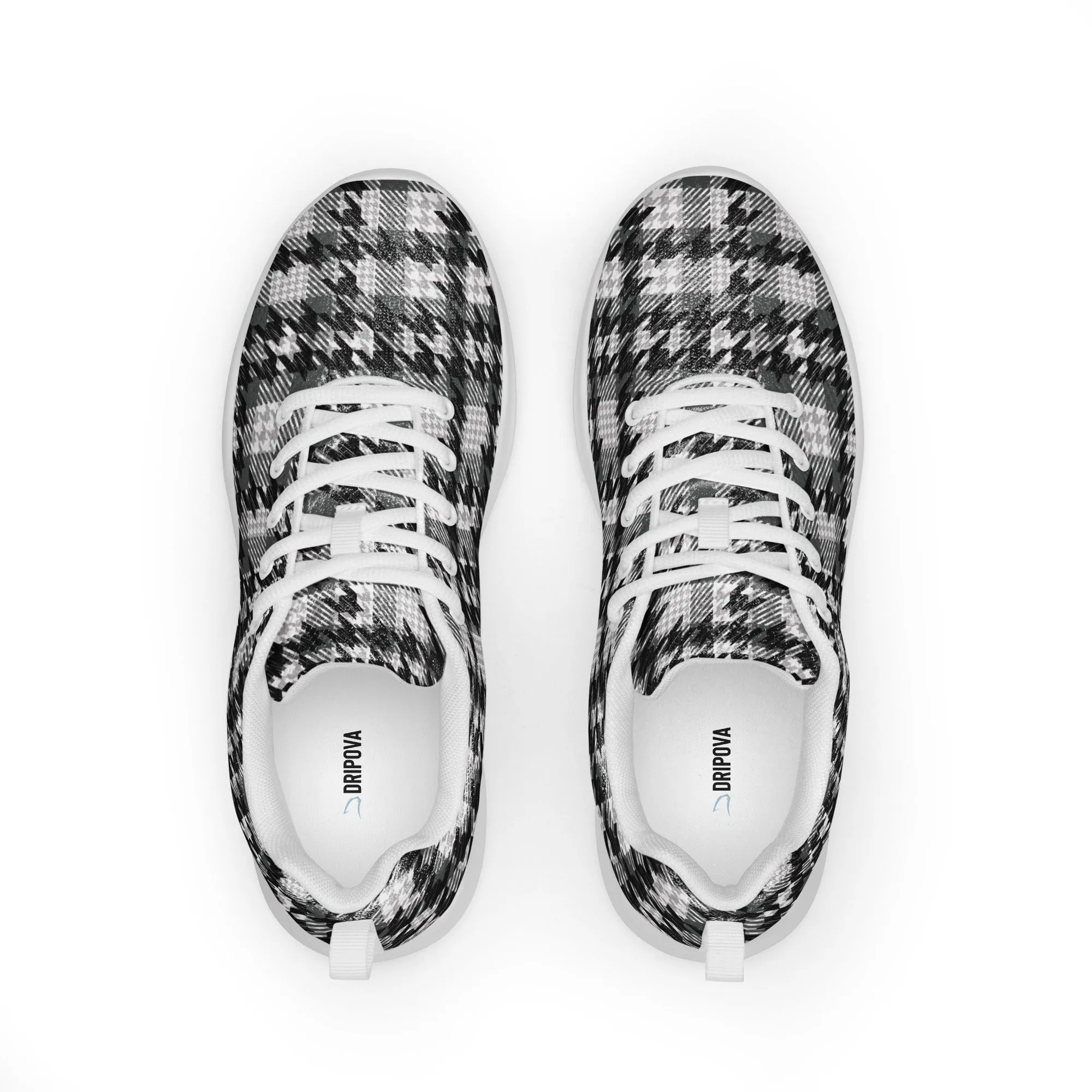 Houndstooth Harmony Athletic Shoes