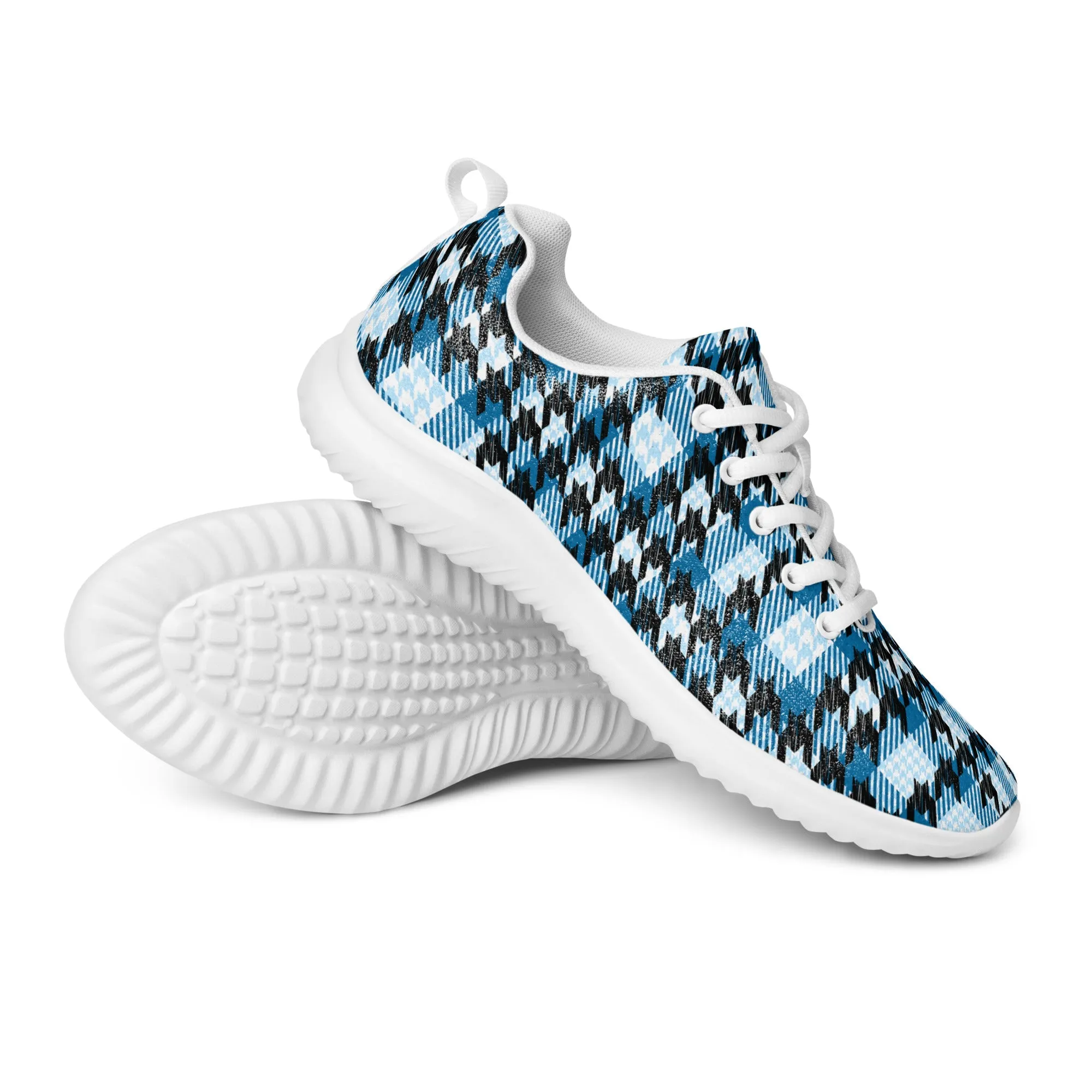 Houndstooth Harmony Athletic Shoes