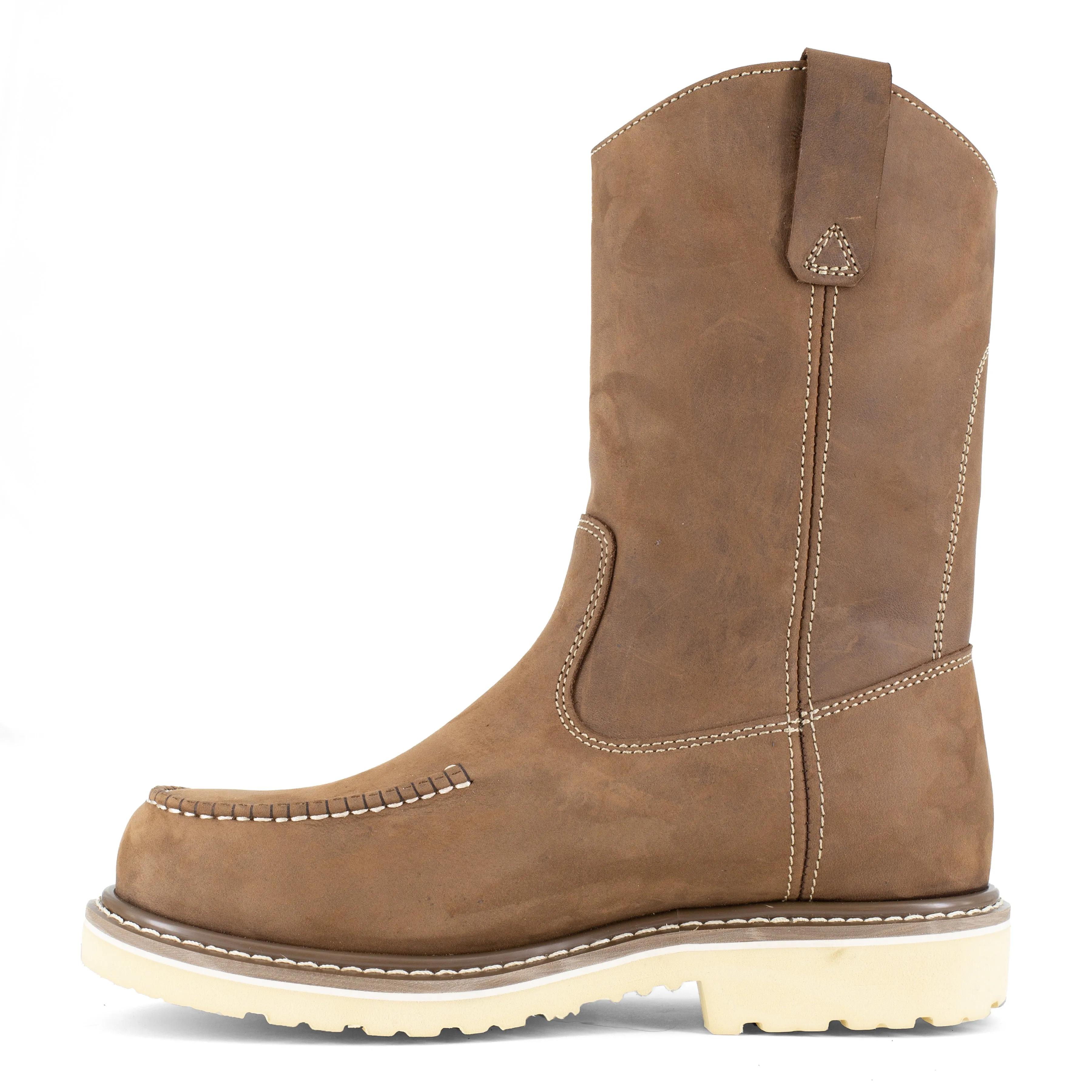 Iron Age Men's Solidifier 11" Moc Toe Waterproof Wellington Work Boot - Brown - IA5093