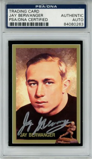 Jay Berwanger Signed 1991 Downtown Athletic Club #1 Card PSA Slab 42626