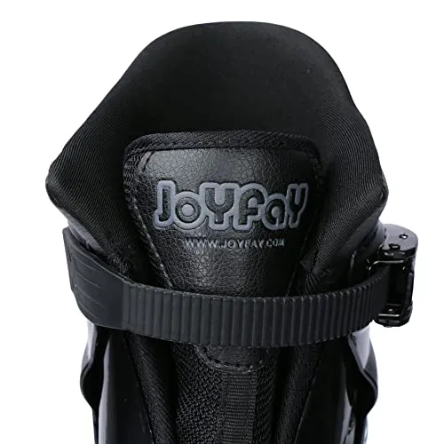 Joyfay Jumping Shoes -Black and Pink Jump Shoes for Athletes and Heavier Users -Professional Fitness Bounce Shoes for Women and Men -Special Edition Jump Boots with 4 pcs Tension Springs (XXL)