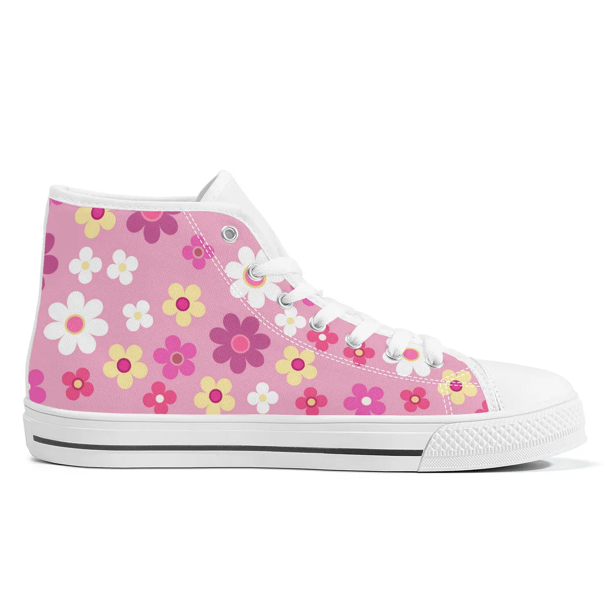 Kasumi Mist Pink High-Top Shoes