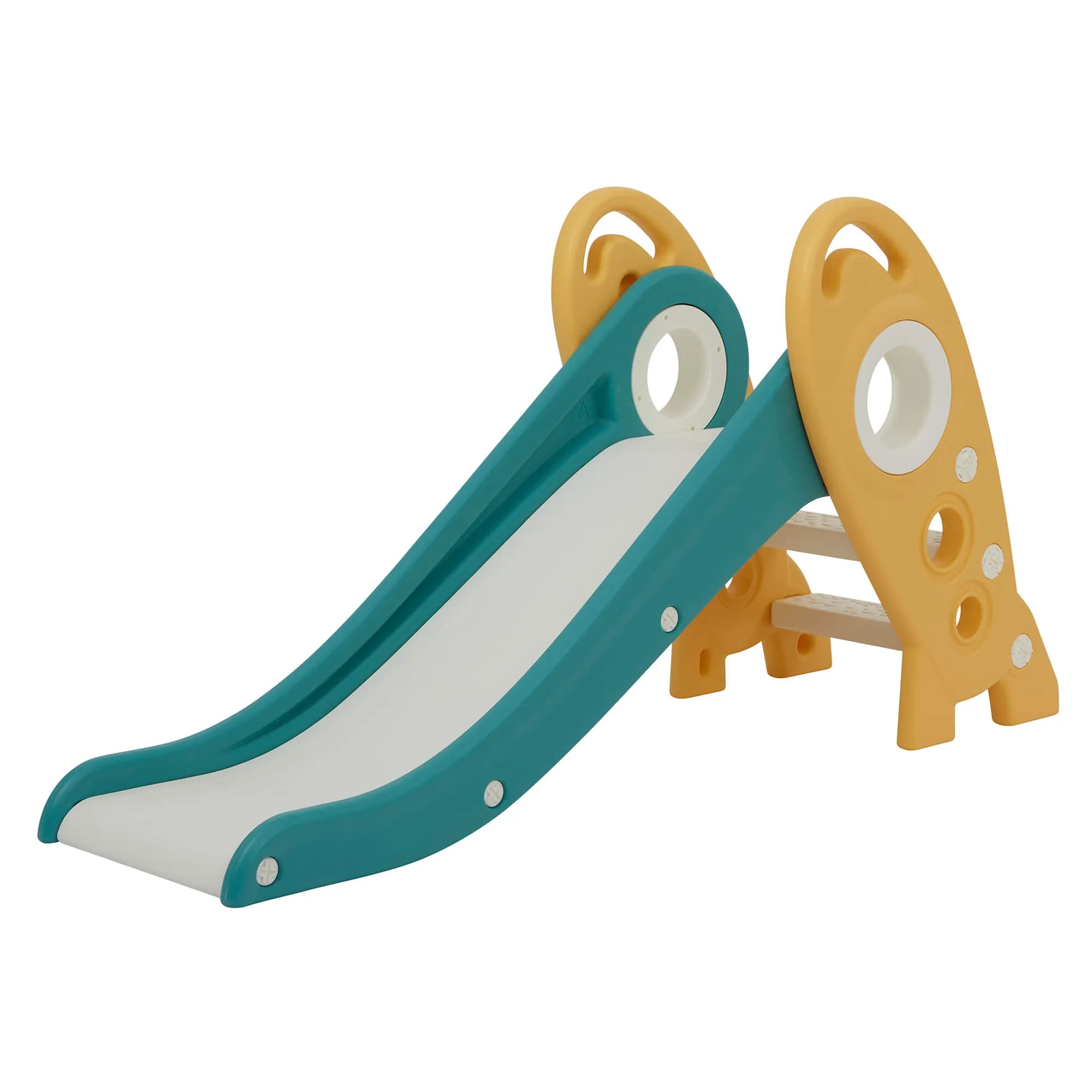 Kids Folding Montessori Slide | Eco Conscious Rocket Slide | Indoors & Outdoors | Multi Coloured| 24m 