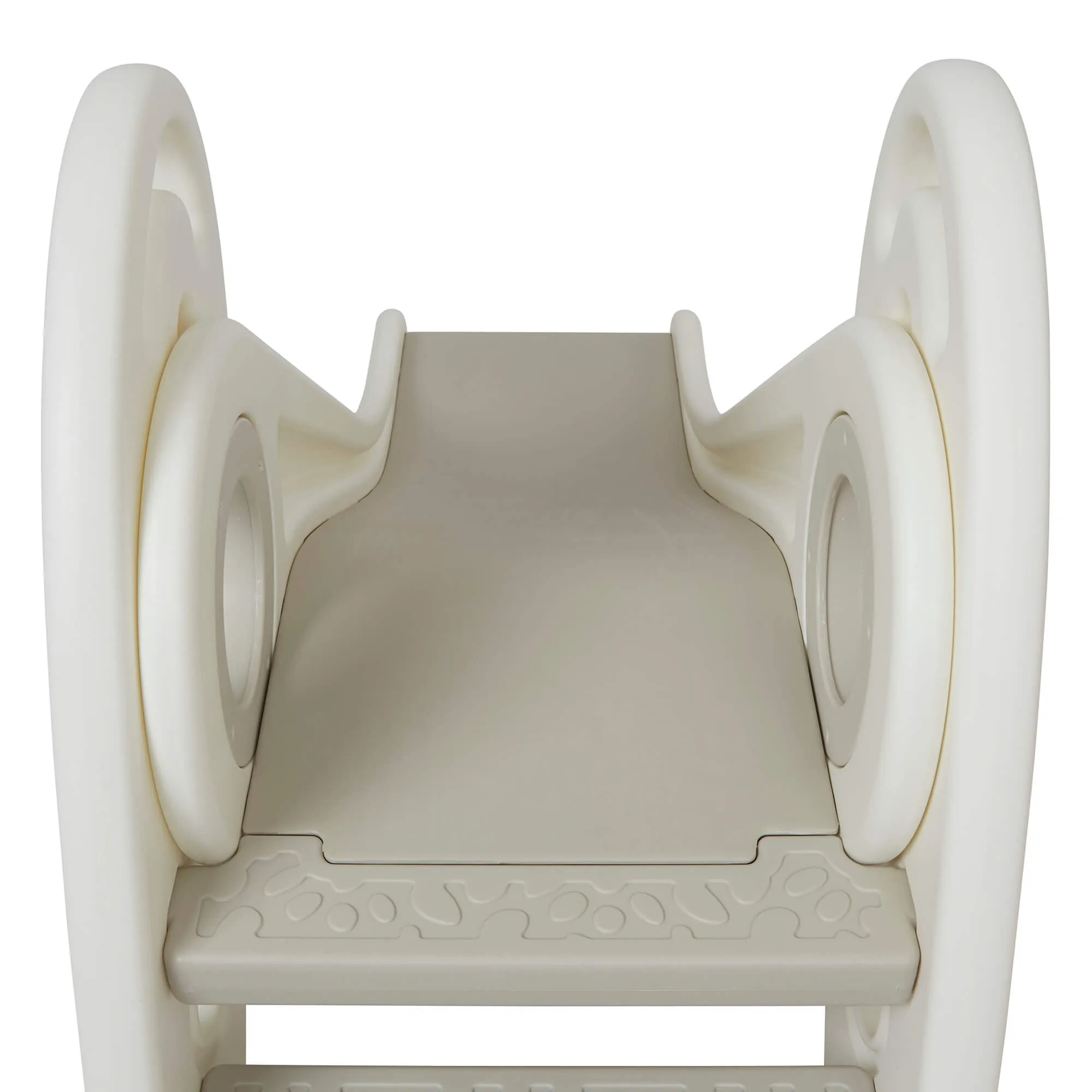 Kids Folding Montessori Slide | Eco Conscious Rocket Slide | Indoors & Outdoors | White & Grey | 24m 