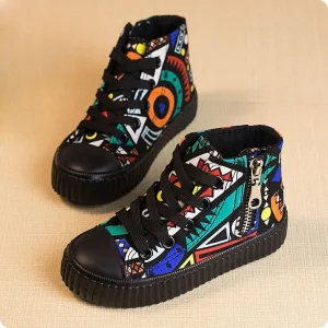 Kids Graffiti Canvas Shoes