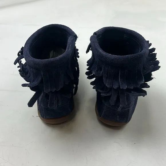 Kids' Minnetonka Double-Fringe Boots - Size 2 - G76-17