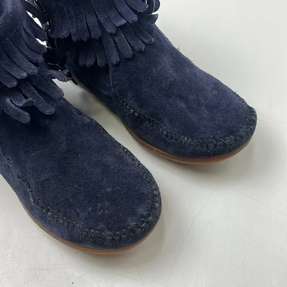Kids' Minnetonka Double-Fringe Boots - Size 2 - G76-17