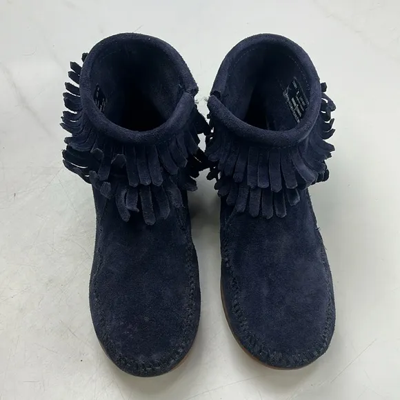 Kids' Minnetonka Double-Fringe Boots - Size 2 - G76-17