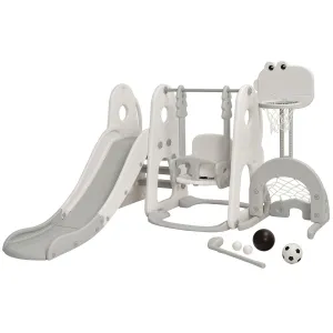 Kids Montessori Play Swing & Slide Set | Basketball | Indoor Outdoor | 3 colours | 18m 