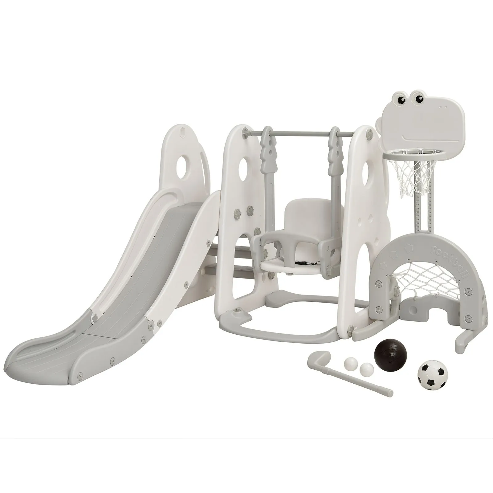 Kids Montessori Play Swing & Slide Set | Basketball | Indoor Outdoor | 3 colours | 18m 