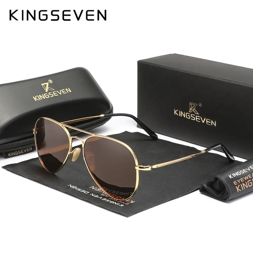 KINGSEVEN Pilot Alloy Sunglasses