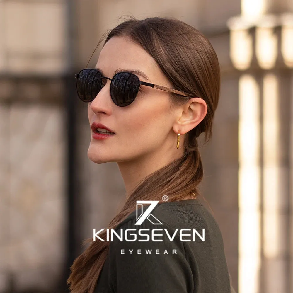 KINGSEVEN Polarized Wooden Sunglasses for Men