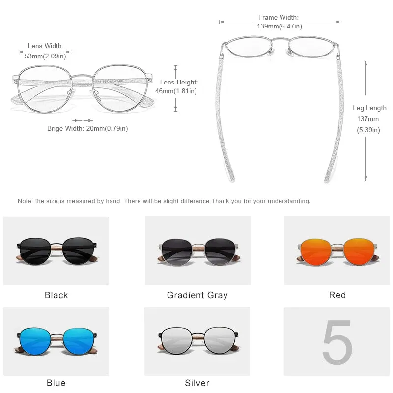 KINGSEVEN Polarized Wooden Sunglasses for Men
