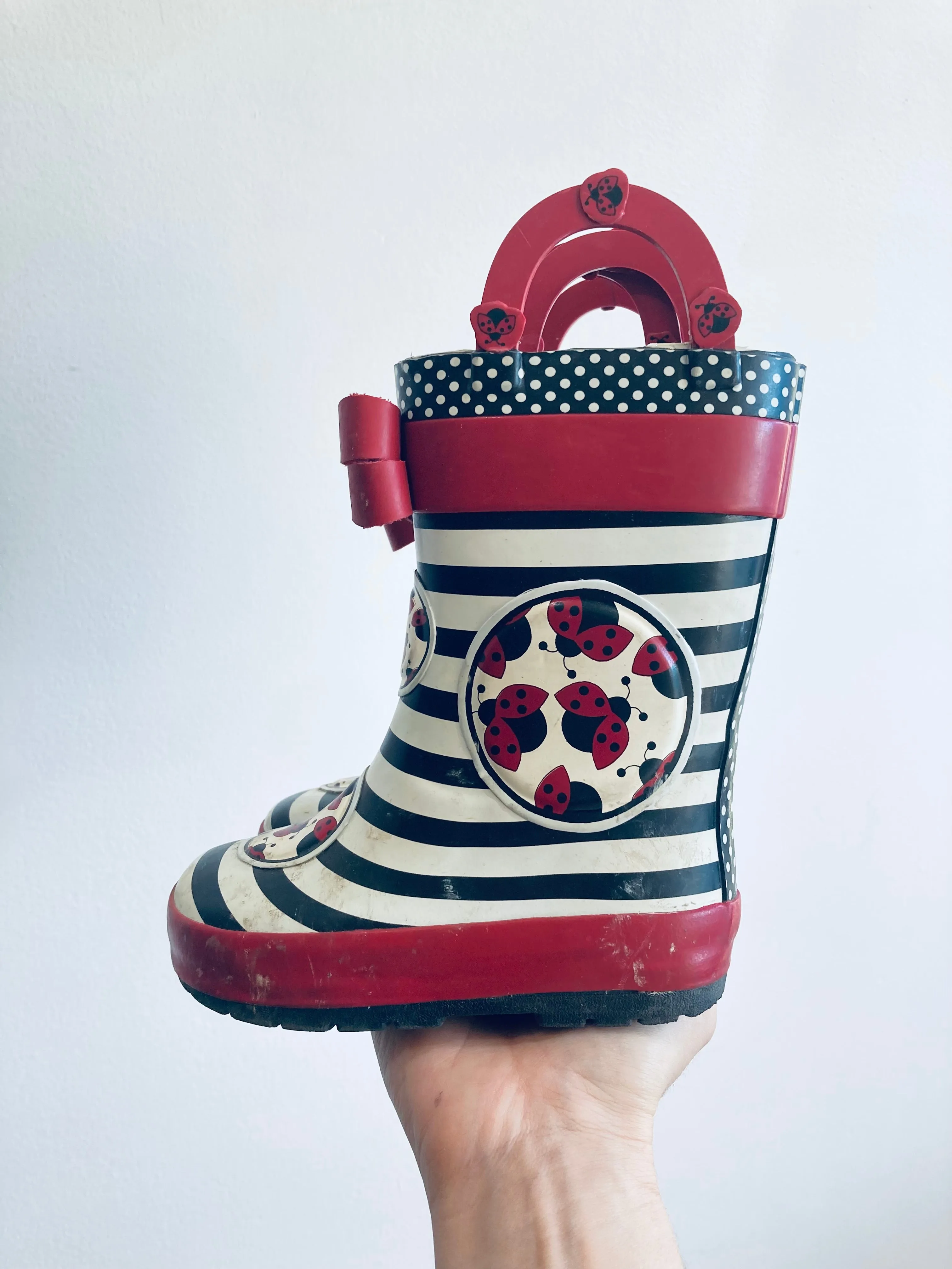 Ladybug Rain Boots // 7 Toddler