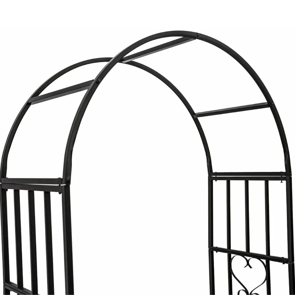 Large Outdoor Backyard Garden Arbor Archway Trellis Bench