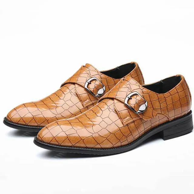 Leather man shoes Loafers for men Glitter Slip-ons Large Size 45-48 Wear resistant Social shoes Comfort