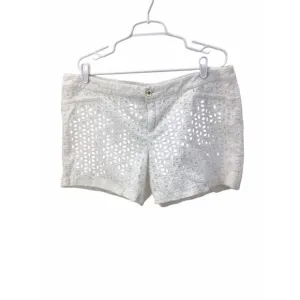 Lilly Pulitzer Eyelet Preppy Shorts Womens Size 16 White