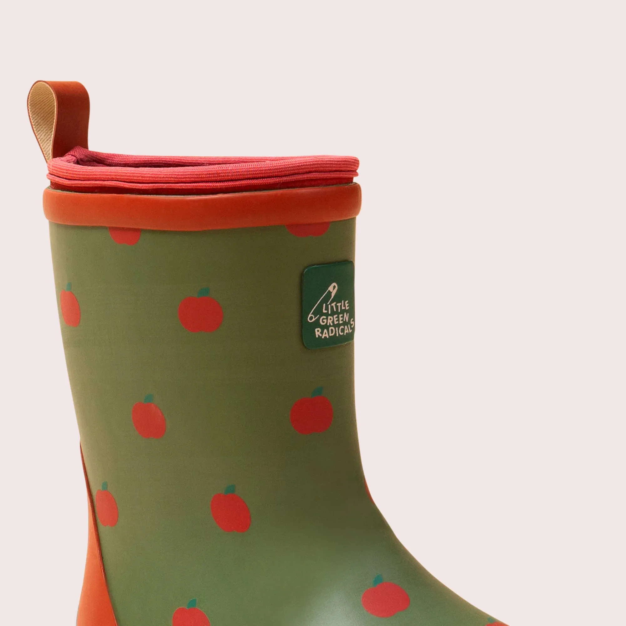 Lined Wellington Boots | Red Apples