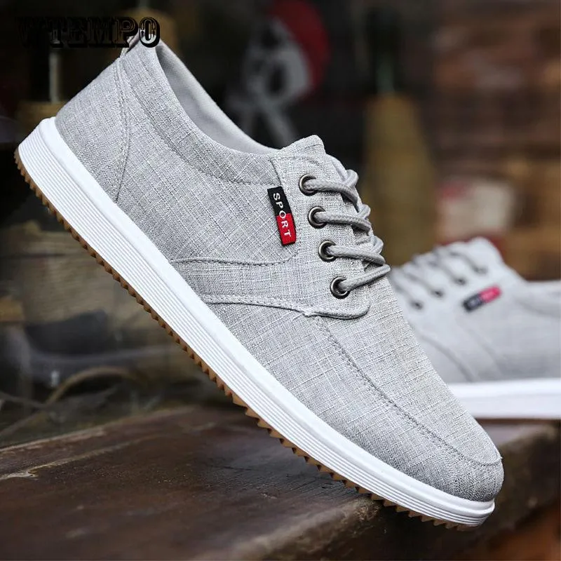 Loafers Men Outdoor Casual Light Soft Lace Up Flat Shoes