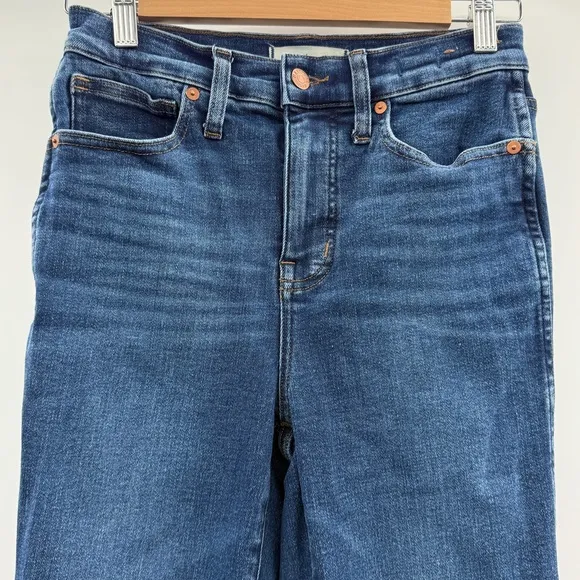 Madewell Stovepipe‎ High Rise Slim Straight Jeans in Pendleton Wash Sz 26 NN541