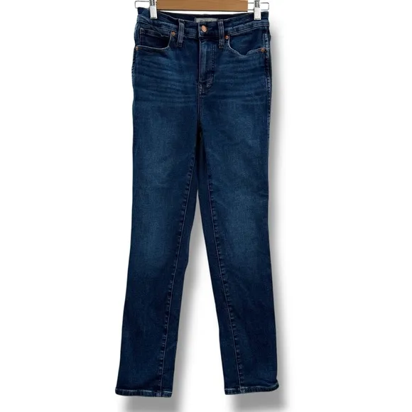 Madewell Stovepipe‎ High Rise Slim Straight Jeans in Pendleton Wash Sz 26 NN541