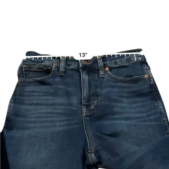 Madewell Stovepipe‎ High Rise Slim Straight Jeans in Pendleton Wash Sz 26 NN541