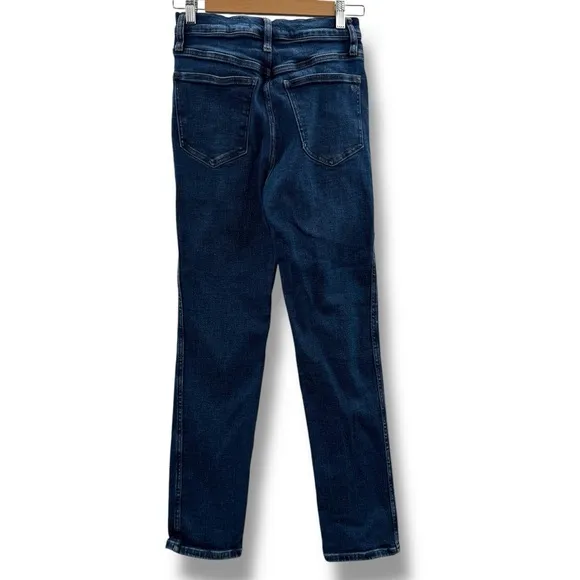 Madewell Stovepipe‎ High Rise Slim Straight Jeans in Pendleton Wash Sz 26 NN541