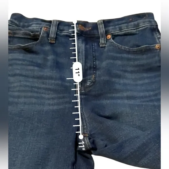 Madewell Stovepipe‎ High Rise Slim Straight Jeans in Pendleton Wash Sz 26 NN541