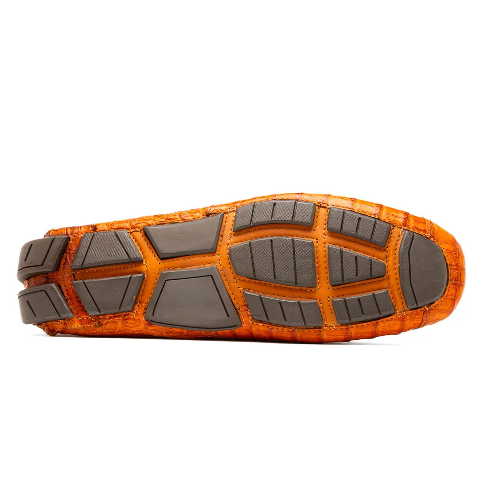 Marco Di Milano Parma Brandy Caiman Belly Bit Drivers