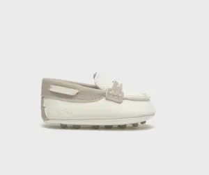 Mayoral Baby Boys Soft Sole Cream Moccasins Shoe