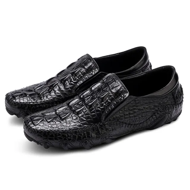 Men Crocodile Silp on Soft Sneakers