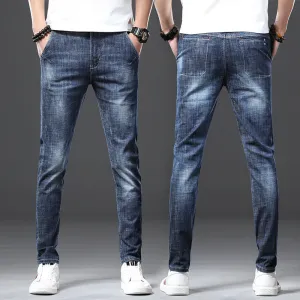 Men Slim Fit Men's Jeans Stretch Skinny Denim Pencil Pants