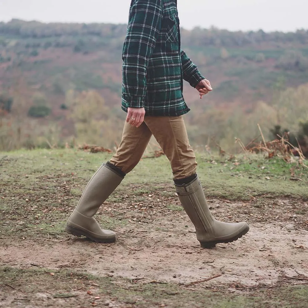 Men's Chasseur Leather Lined Wellington Boots VERT VIERZON