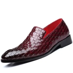 Mens shoes casual leather Gradient Slip-ons Man loafers Party Shoes Nonslip Soft Luxury brand Superstar
