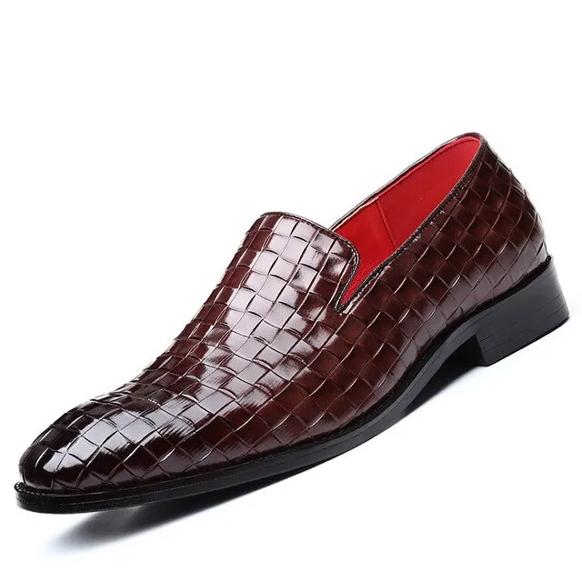 Mens shoes casual leather Gradient Slip-ons Man loafers Party Shoes Nonslip Soft Luxury brand Superstar