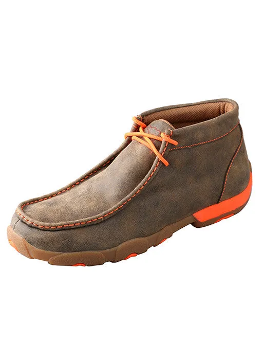 Men’s Twisted X Driving Mocs D Toe Bomber / Neon Orange - MDM0019